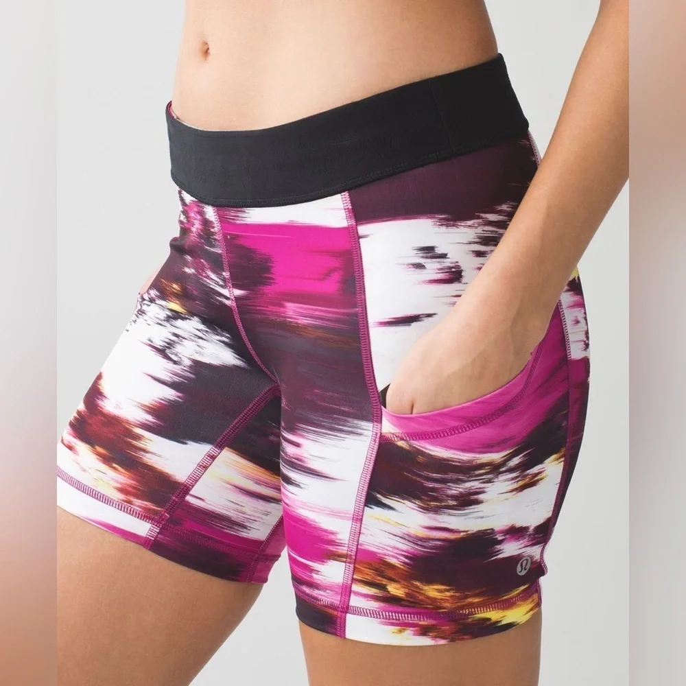 Lululemon What The Sport Gym Workout Spandex Short II